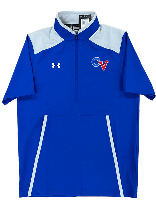 1/4 Zip Short Sleeve-Embroidered